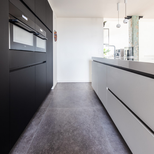 keramische blauwe steen, vloertegels, blauwe steen look, midden grijs, Impermo, modern & minimalistisch